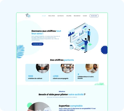Création d'un site internet pour le cabinet d'experts-comptables AEC Nouméa
