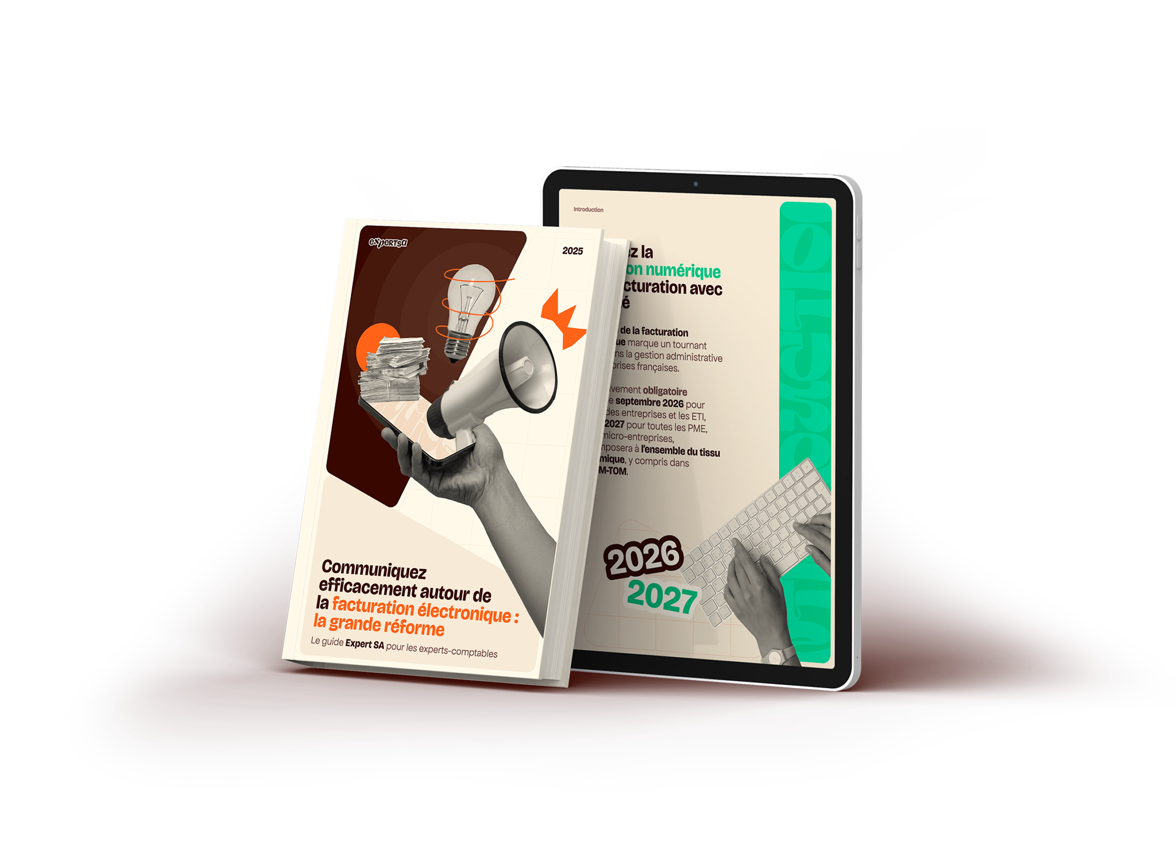 Mockup du livre blanc 2026 - 2027 sur la facturation électronique