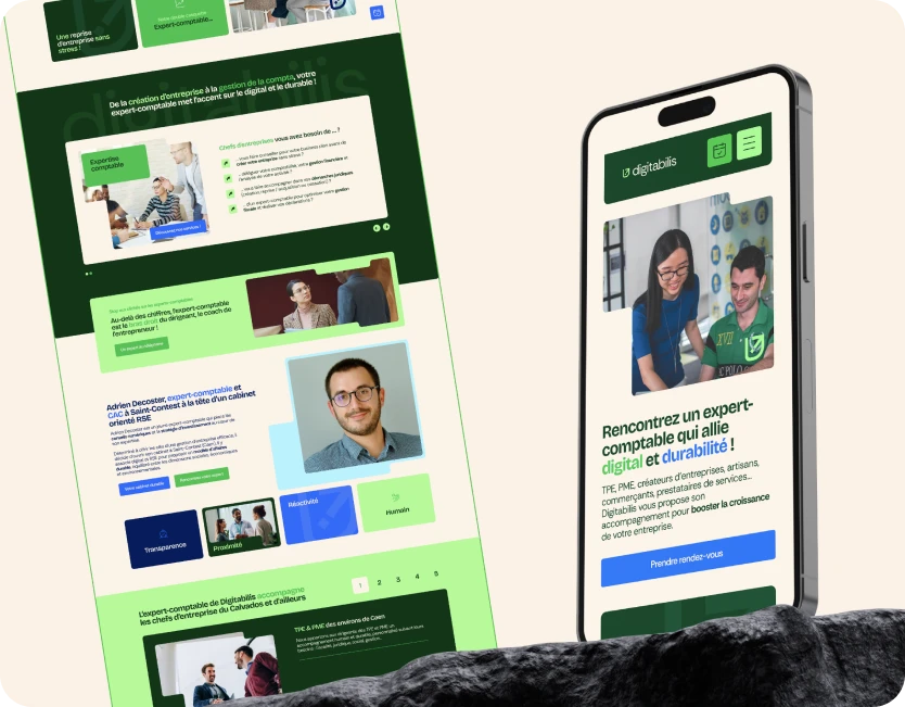 Une identité complète et un site web pour digitabilis